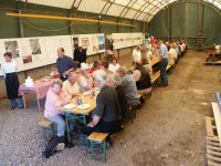 Lunch in big tent