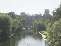 Slottet sett fr�n en bro �ver floden