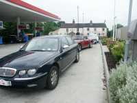 Pitstop under dagens etapp