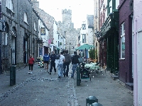 Den gamla stadsk�rnan i Caernarfon