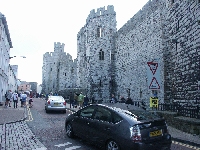 Den gamla stadsk�rnan i Caernarfon