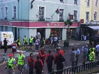 Den gamla stadsk�rnan i Caernarfon