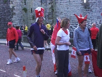 Den gamla stadsk�rnan i Caernarfon