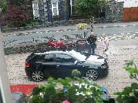 Parkeringen sedd fr�n v�rt rum