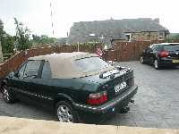 Parkeringen bakom hotellet