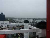 Hamnbild tagen fr�n f�rjan