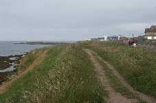 Strandpromenaden i Seahouses