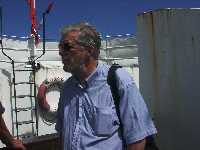 Bosse ombord p� hjul�ngaren