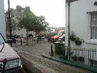 Litet torg med utsikt