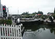 Skylt vid slussvaktarens hus